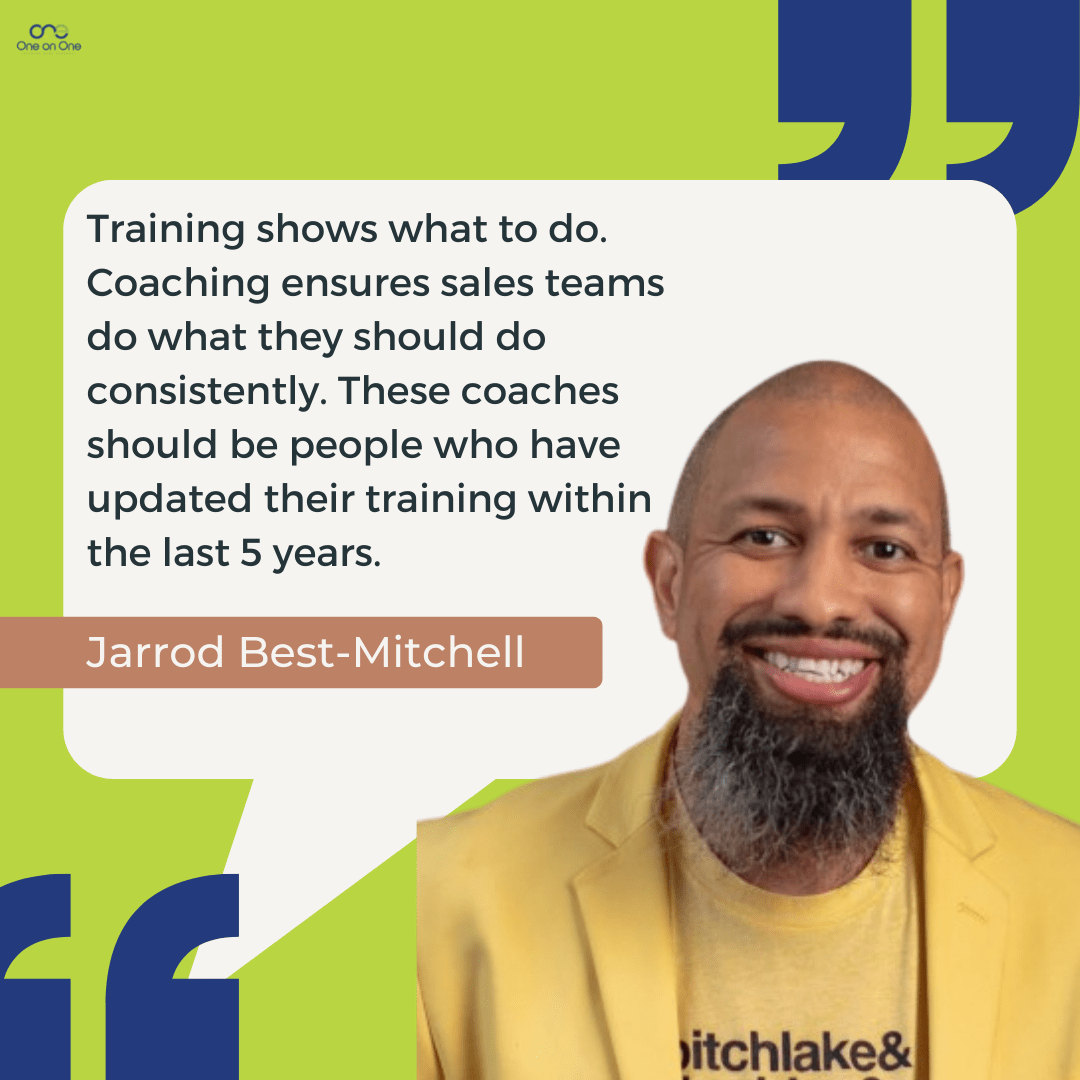 Jarrod Best-Mitchell's quote on sales team training